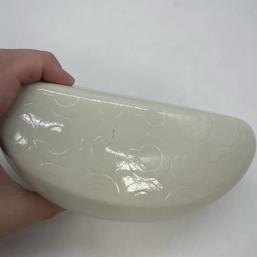 White Coach Hard Eye Glasses Case Only Clean Good Condition